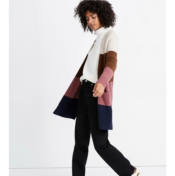 NEW Madewell | Kent Striped Cardigan XXL - Picture 3 of 12